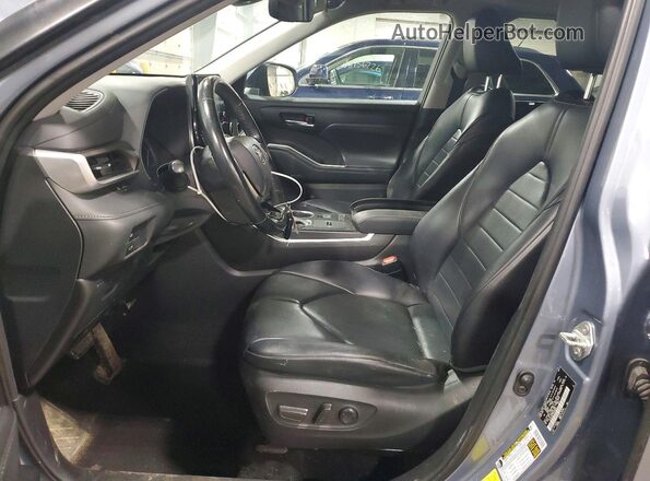 5TDGZRAH5MS080881 2021 TOYOTA HIGHLANDER Blue წინა სალონის ხედი