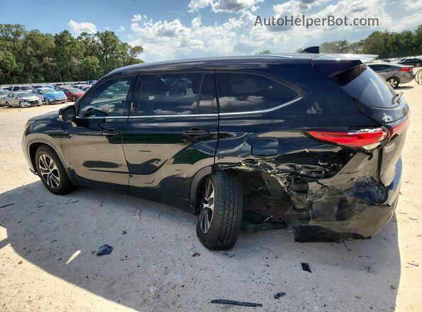 5TDGZRAH5MS519738 2021 TOYOTA HIGHLANDER Black უკანა მარცხენა