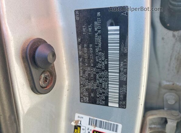 5TDGZRAH6LS512067 2020 TOYOTA HIGHLANDER Silver 360 interior view