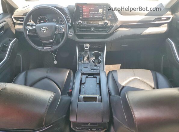 5TDGZRAH6LS512067 2020 TOYOTA HIGHLANDER Silver Instrument cluster view