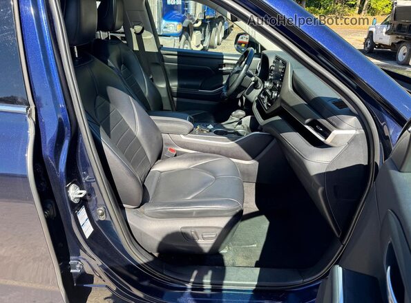 5TDGZRBH0MS545615 2021 TOYOTA HIGHLANDER Blue Widok z tyłu