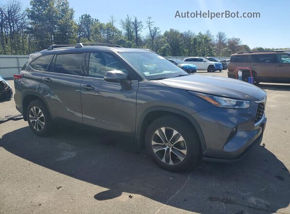 5TDGZRBH1LS048412 2020 TOYOTA HIGHLANDER Серый Передняя правая четверть