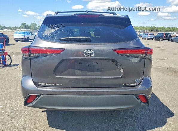 5TDGZRBH1LS048412 2020 TOYOTA HIGHLANDER Серый Вид сзади