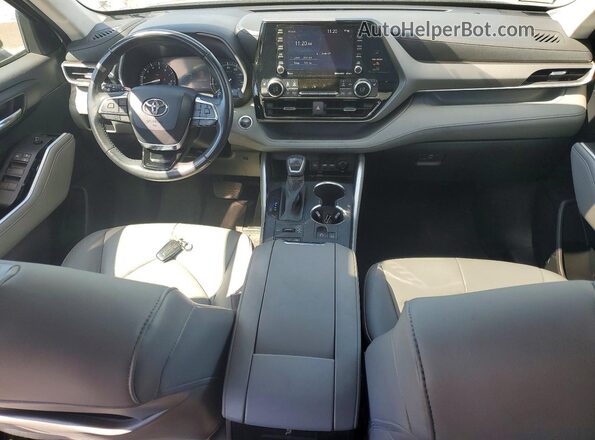 5TDGZRBH1LS048412 2020 TOYOTA HIGHLANDER Серый Вид панели приборов
