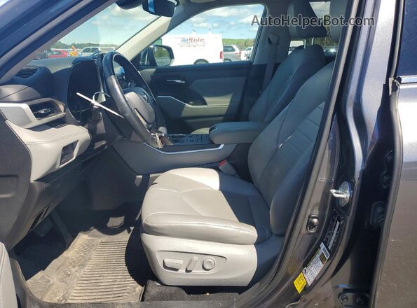 5TDGZRBH1LS048412 2020 TOYOTA HIGHLANDER Серый Вид салона спереди