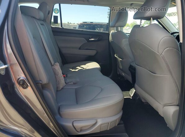 5TDGZRBH1LS048412 2020 TOYOTA HIGHLANDER Серый Вид задней части салона