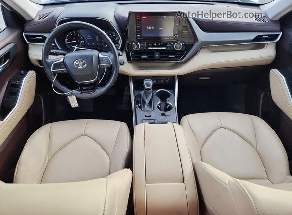 5TDGZRBH1MS532033 2021 TOYOTA HIGHLANDER White Вид панелі приладів