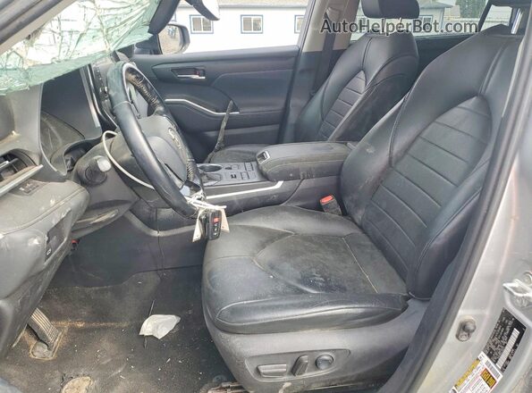 5TDGZRBH4LS500434 2020 TOYOTA HIGHLANDER Gray Սալոնի դիմացի տեսք