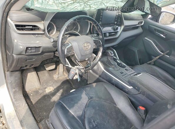 5TDGZRBH4LS500434 2020 TOYOTA HIGHLANDER Gray Առջևի վահանակի տեսք