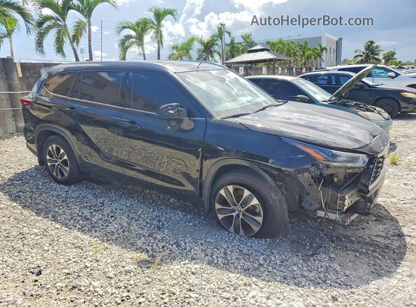 5TDGZRBH4MS112959 2021 TOYOTA HIGHLANDER Black Front right