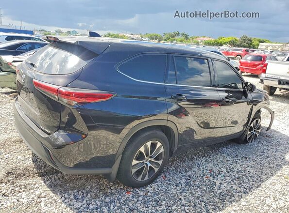 5TDGZRBH4MS112959 2021 TOYOTA HIGHLANDER Black Rear right