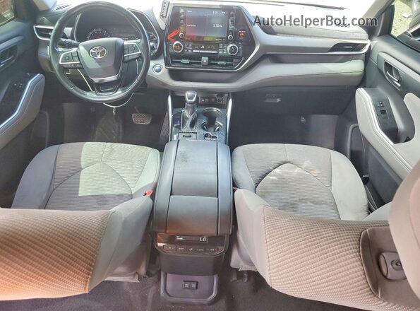 5TDGZRBH4MS112959 2021 TOYOTA HIGHLANDER Black Dashboard view
