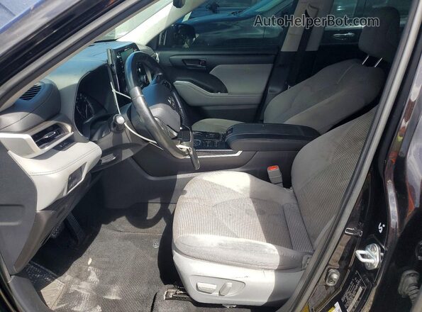 5TDGZRBH4MS112959 2021 TOYOTA HIGHLANDER Black Front interior view