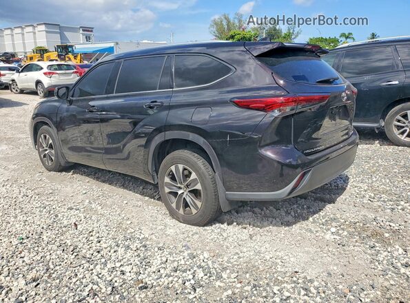 5TDGZRBH4MS112959 2021 TOYOTA HIGHLANDER Black Rear left
