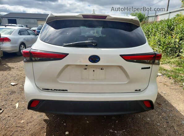 5TDHBRCH8MS531601 2021 TOYOTA HIGHLANDER White Вид ззаду