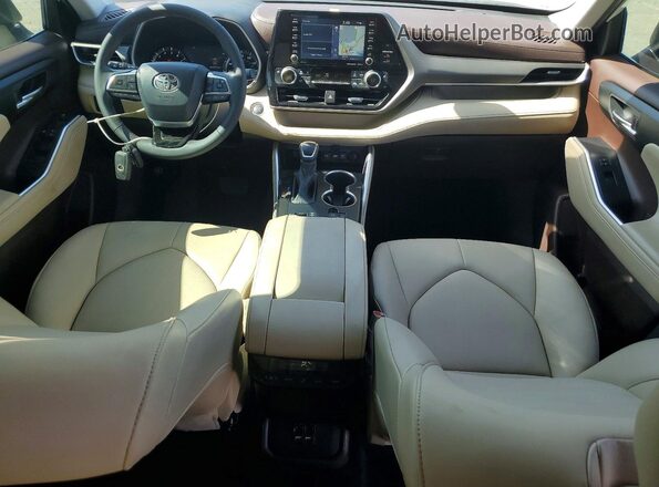 5TDHZRAH7MS046056 2021 TOYOTA HIGHLANDER Белый Вид панели приборов
