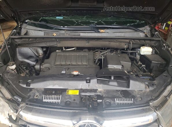 5TDJKRFH1GS310262 2016 TOYOTA HIGHLANDER Black Engine compartment view