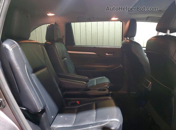 5TDJKRFH8GS239691 2016 TOYOTA HIGHLANDER Серый Вид задней части салона
