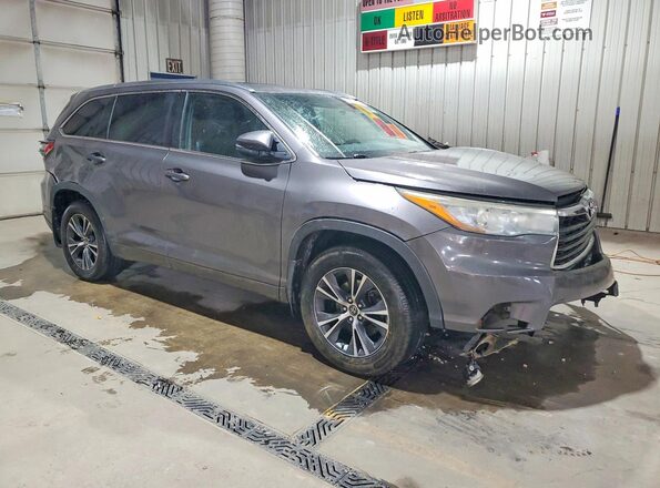 5TDJKRFH8GS239691 2016 TOYOTA HIGHLANDER Серый Передняя правая четверть