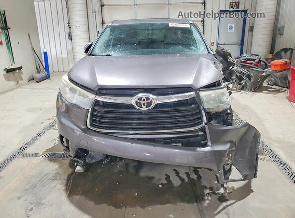 5TDJKRFH8GS239691 2016 TOYOTA HIGHLANDER Серый Вид спереди