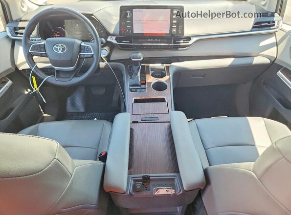 5TDJRKEC5NS095619 2022 TOYOTA SIENNA White წინა პანელის ხედი