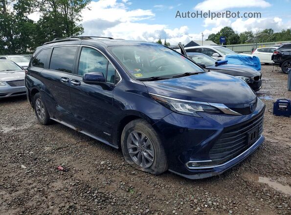 5TDJRKEC6MS035752 2021 TOYOTA SIENNA Blue Առջևի աջ