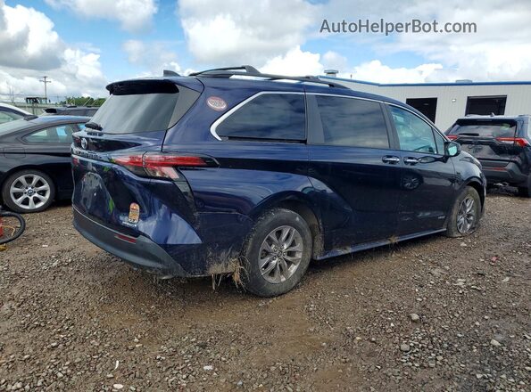 5TDJRKEC6MS035752 2021 TOYOTA SIENNA Blue Հետևի աջ