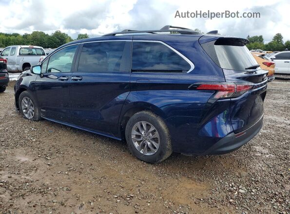 5TDJRKEC6MS035752 2021 TOYOTA SIENNA Blue Հետևի ձախ
