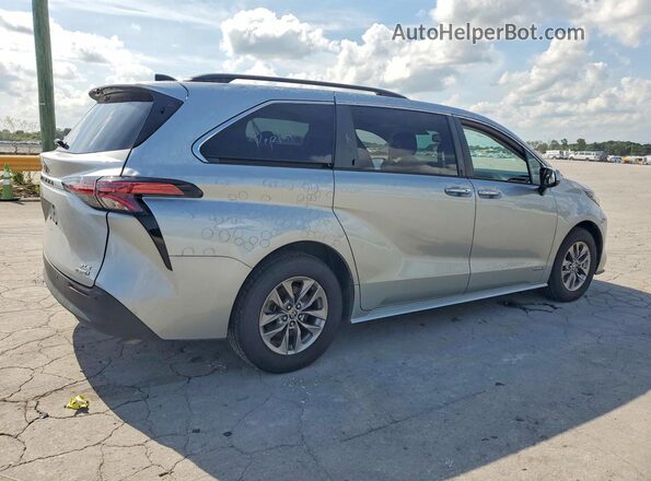5TDJRKEC7MS023643 2021 TOYOTA SIENNA Silver Tył prawy