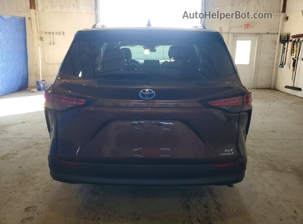 5TDJRKEC8MS019794 2021 TOYOTA SIENNA Brown უკანა ხედი