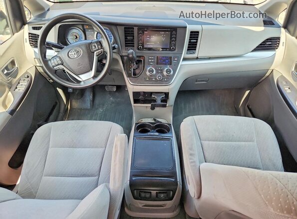 5TDJZ3DC2LS240152 2020 TOYOTA SIENNA Gray Dashboard view