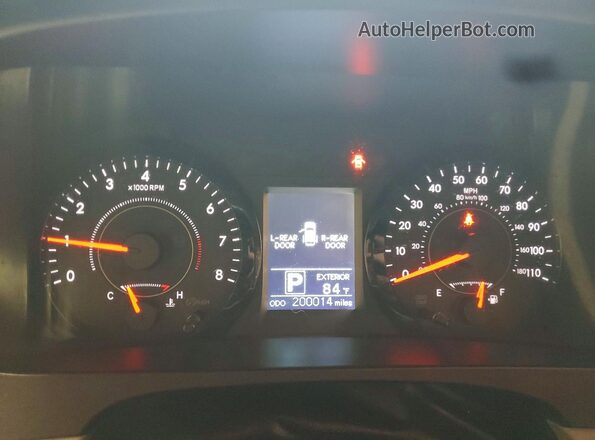 5TDJZ3DC9HS156286 2017 TOYOTA SIENNA Red Instrument cluster view
