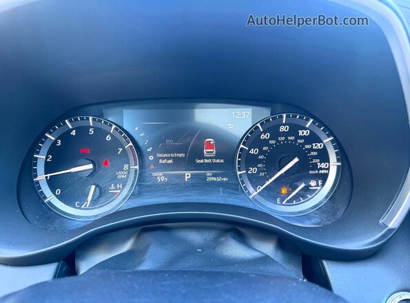 5TDJZRBH1MS070028 2021 TOYOTA HIGHLANDER White Instrument cluster view