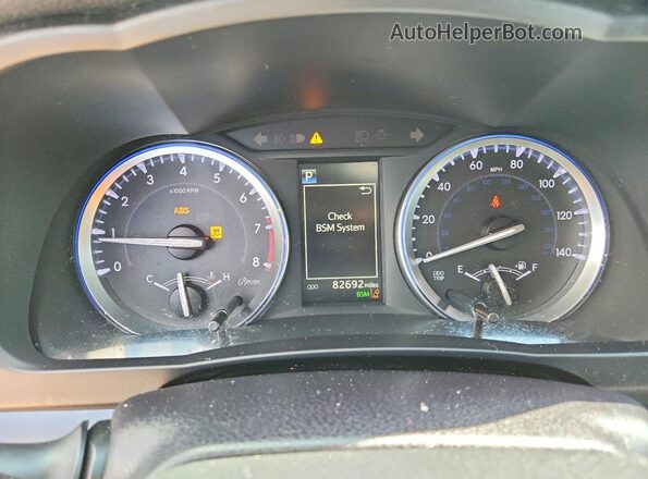 5TDJZRFH0JS488084 2018 TOYOTA HIGHLANDER Silver Вид щитка приладів