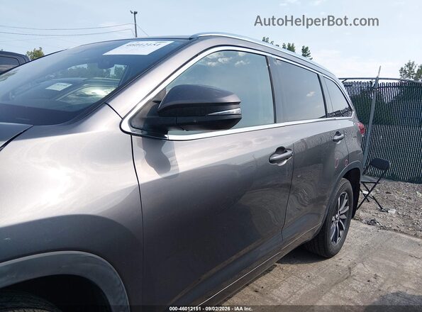 5TDJZRFH0JS534321 2018 TOYOTA HIGHLANDER Gray Սալոնի 360 աստիճան տեսք