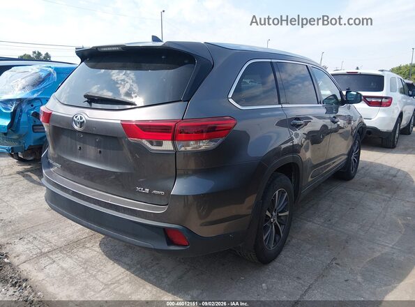 5TDJZRFH0JS534321 2018 TOYOTA HIGHLANDER Gray Հետևի աջ