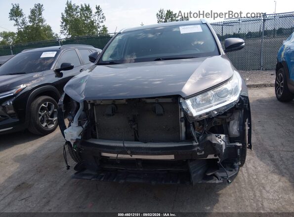 5TDJZRFH0JS534321 2018 TOYOTA HIGHLANDER Gray Սարքավորումների վահանակի տեսք