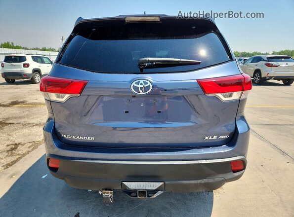 5TDJZRFH2JS864526 2018 TOYOTA HIGHLANDER Gray Vista trasera