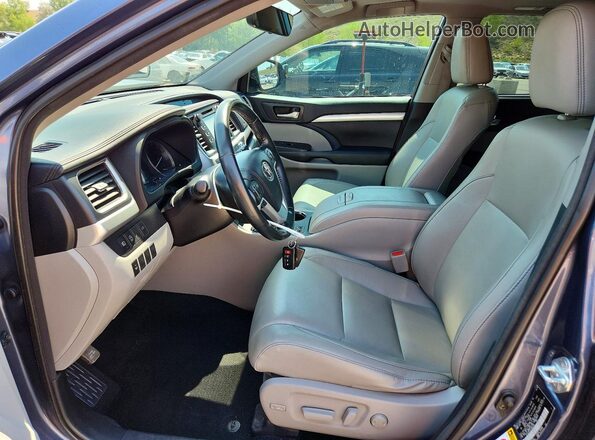 5TDJZRFH2JS864526 2018 TOYOTA HIGHLANDER Gray Vista interior delantera