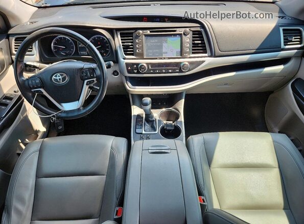 5TDJZRFH2JS864526 2018 TOYOTA HIGHLANDER Gray Vista del salpicadero