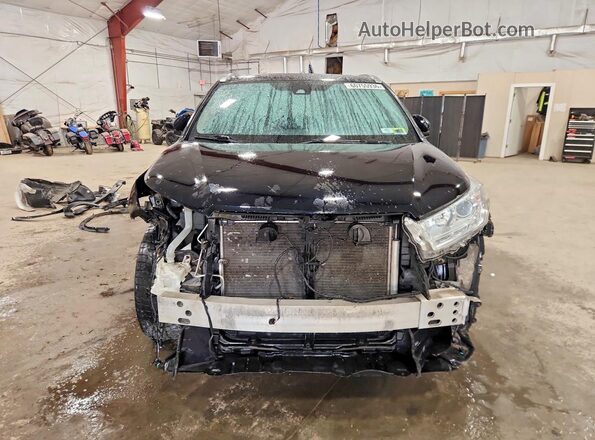 5TDJZRFH2JS883738 2018 TOYOTA HIGHLANDER Black Դիմացի տեսք
