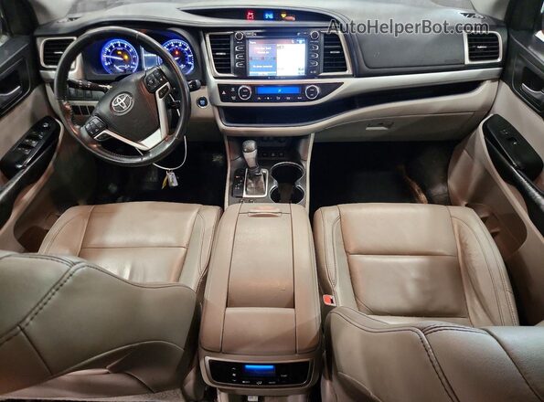 5TDJZRFH2JS883738 2018 TOYOTA HIGHLANDER Black Առջևի վահանակի տեսք