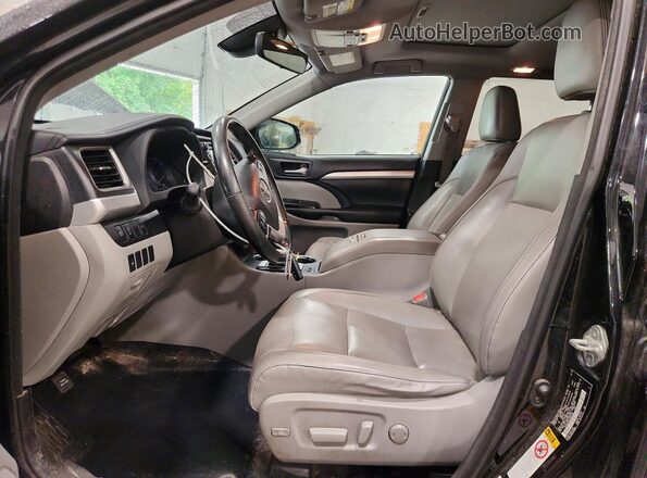 5TDJZRFH2JS883738 2018 TOYOTA HIGHLANDER Black Սալոնի դիմացի տեսք