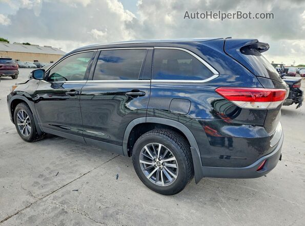 5TDJZRFH2KS624541 2019 TOYOTA HIGHLANDER Черный Задняя левая четверть