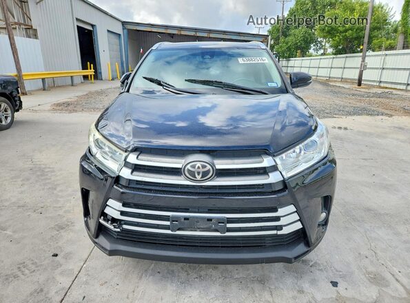 5TDJZRFH2KS624541 2019 TOYOTA HIGHLANDER Черный Вид спереди