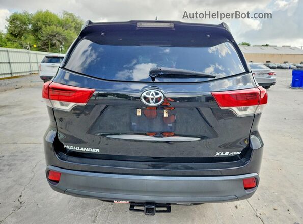 5TDJZRFH2KS624541 2019 TOYOTA HIGHLANDER Черный Вид сзади