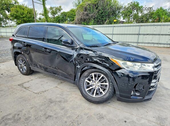 5TDJZRFH2KS624541 2019 TOYOTA HIGHLANDER Черный Передняя правая четверть