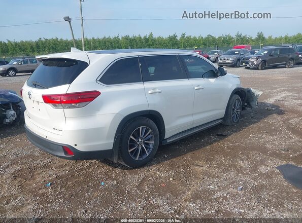 5TDJZRFH3HS437091 2017 TOYOTA HIGHLANDER White Trasero derecho
