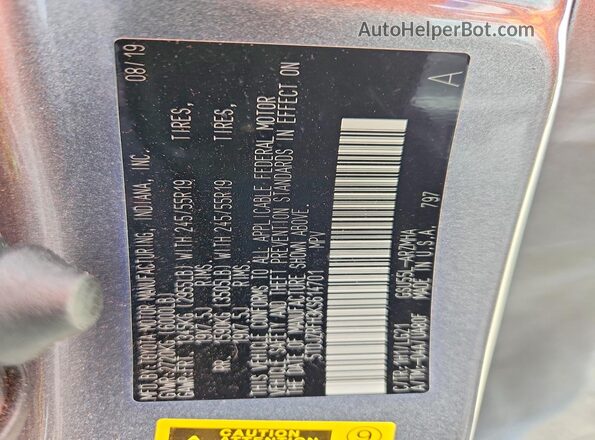 5TDJZRFH3KS614701 2019 TOYOTA HIGHLANDER Gray 360 interior view