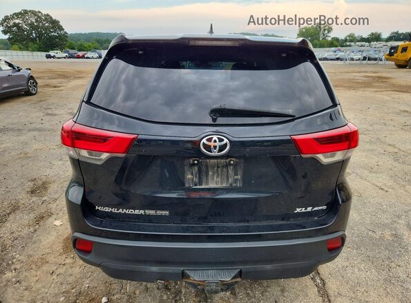 5TDJZRFH4HS435205 2017 TOYOTA HIGHLANDER Black Հետևի տեսք